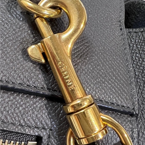 SOLD Authentic CELINE MINI BELT BAG IN GRAINED CALFSKIN in GREY - Picture 2 of 9